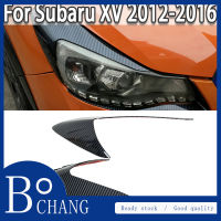 สติ๊กเกอร์แปะตกแต่งคิ้วแบบไฟหน้ารถ ABS คาร์บอนไฟเบอร์สำหรับ Subaru XV 2012 2013 2014 2015 2016