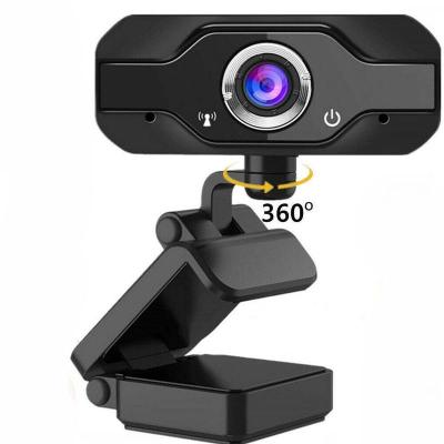 1080P Webcam USB Camera with Microphone HD Computer Camera 360 Degree Rotation for PC Live Broadcast