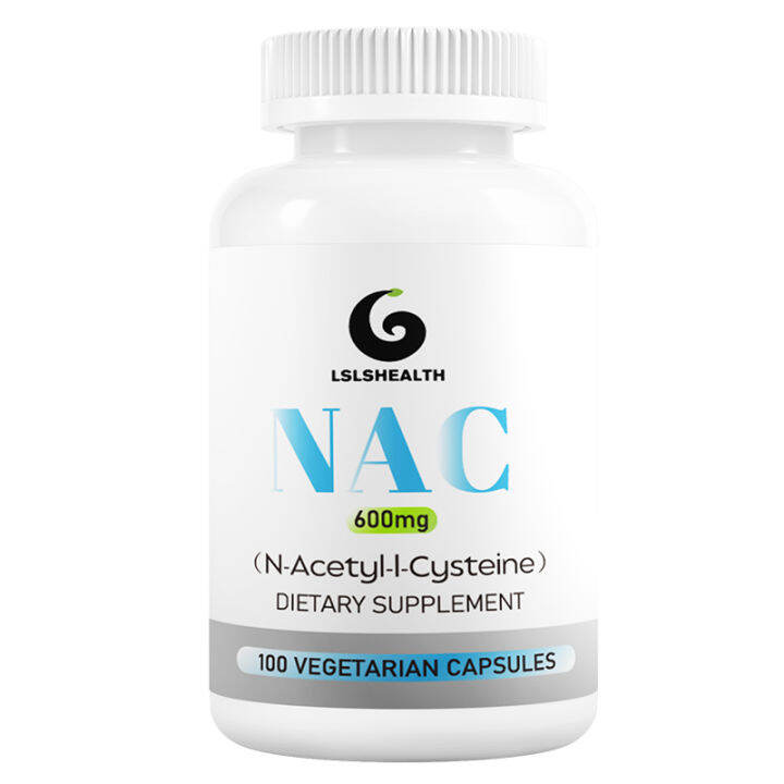 LS Health NAC 600mg, N-Acetyl Cysteine VegCapsules (glutathione,skin, N ...