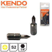 KENDO 21210005 ดอกไขควงตอก ปากแฉก PH0 × 25mm (2 ชิ้น/แพ็ค) | AXE OFFICIAL