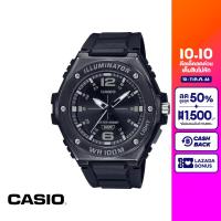 CASIO นาฬิกาข้อมือผู้ชาย CASIO รุ่น MWA-100HB-1AVDF สายหนัง สีดำ