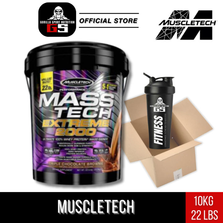 Muscletech Mass Tech Extreme 2000 Mass Gainer 10kg Lazada 8383