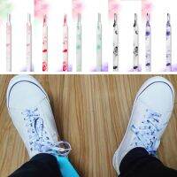 Fashion Art Splash Ink Creative Shoelaces Men Women Trend Personality Blue White Sport Casual Basketball Shoes Laces Dropship