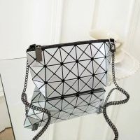 2023♣♕♟ Japans new handbag miyake geometric ling chain shoulder inclined shoulder bag is contracted cosmetic bag change receive BaoChao