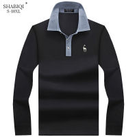 Keep warm New Fashion Men Polo Shirt Solid Color Slim Fit Polo Men Long Sleeve Mercerized Cotton Casual Polos Shirt Mens S-10XL