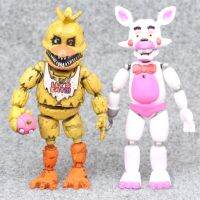 6อะนิเมะชิ้น/เซ็ตห้าคืนที่ตุ๊กตา Pvc ของเฟร็ดดี้หุ่นฟิกเกอร์ผจญภัย Freddy Bonnie Chica Foxy ตุ๊กตาของเล่นเกมผจญภัยระทึกขวัญ