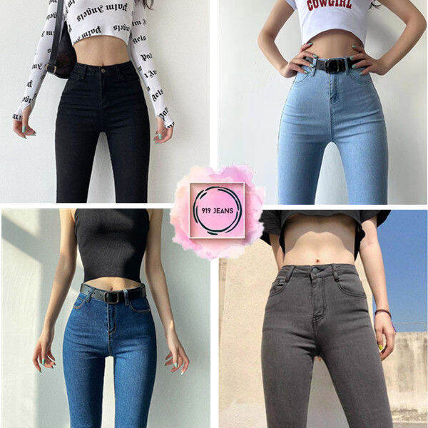 919 Jeans Best Selling Casual Maong Jeans For Womens Skinny And Strechable Belt Holder Cod 9204