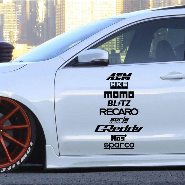 9 Car Sponsor Decal Multiple Colors JDM Racing Stickers Drift Illest