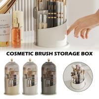 360° Rotating Makeup Brush Holder With Lid Luxury Cosmetic Shadow Lipstick Organizer Holder Pencil Storage Box Eyebrow Eye A8Y6