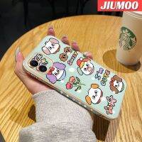 เคส JIUMOO สำหรับ iPhone 11 Pro 11 Pro Max ดีไซน์ใหม่ลายการ์ตูนลูกสุนัขน่ารักบางเคสนิ่มเคสซิลิโคนกันกระแทกโทรศัพท์คลุมทั้งหมดป้องกันเลนส์กล้อง