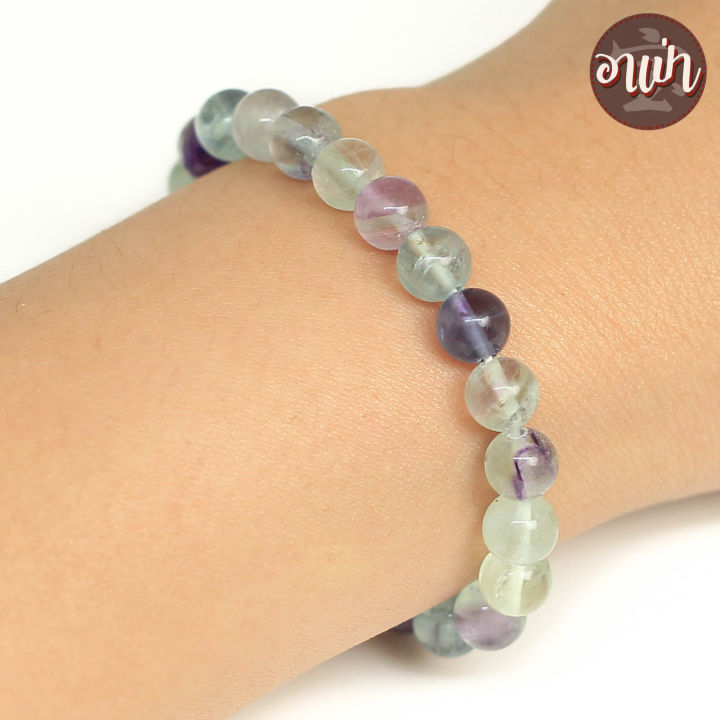 อาเป่า-หินฟลูออไรท์-fluorite-ขนาด-6-มิล-คัดหิน-หินหยั่งรู้-หินแก้ปวด-กำไลหินสี-กำไลหินนำโชค-หินสีม่วง-หินสีเขียว-หินฟลูออไรด์-หินมงคล