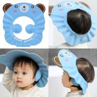 Baby Shower soft cap adjustable hair wash hat for children hearing protection safe shampoo for children shower bath protect