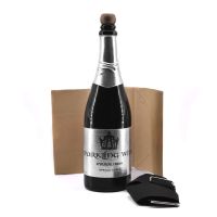 New Vanishing Champagne Bottle (Black) Can Pour Liquid Magic Tricks Magician Stage Illusion Gimmick Props Comedy Mentalism