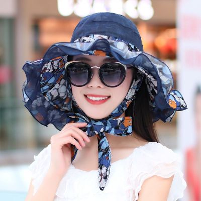 [พร้อมส่ง] หมวกกันแดด ป้องกันแดด แบบบาง ระบายอากาศ สไตล์เกาหลี แฟชั่นฤดูร้อน สําหรับผู้หญิง