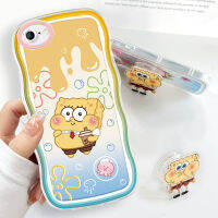 เคส Hontinga สำหรับ OPPO A77S A76 A74 A71 A7 A83 Oppoa76ใสใสเคส Oppoa7อะนิเมะ Spongebob เคสซิลิโคนนิ่มกันกระแทกแบบเต็มแผ่นเคสหลังโทรศัพท์เคสนิ่มสำหรับเด็กผู้หญิง