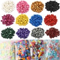 100Pcs Retro Sealing Wax Beads Octagonal Seal Stamp Wax Pellet DIY Scrapbooking Invitation Cards Decoration Craft Supplies