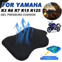 Yamaha ✓ ที่นั่งแบบเจลสำหรับ R1ยามาฮ่า YZF R3 R6 R7 R15 R125 R25 YZF-R6 YZFR1รถจักรยานยนต์อุปกรณ์เสริม Relief แรงดันเจลฝาครอบ Bantal Kursi