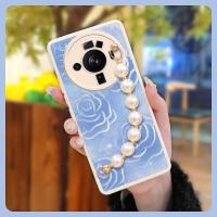 for girl Simplicity Phone Case For Xiaomi 12S Ultra Cartoon Anti drop airbag pearl bracelet Skin feel silicone cute