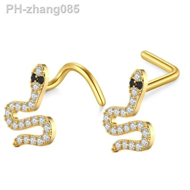 1piece-20g-stainless-steel-s-shaped-nose-studs-nose-ring-gold-color-zircon-butterfly-snake-screw-nose-stud-nose-piercing-jewelry