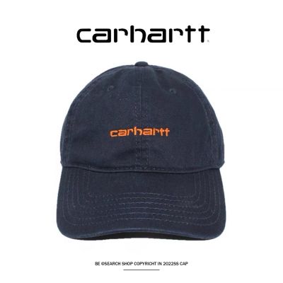 หมวก Carhartt หมวกหมวกคาร์ฮาร์ตหมวกปักเสื่อปิกนิกกันน้ำกันแดดแบบอเมริกันกันแดดโค้งหมวกหมวกเบสบอลระหว่างประเทศ