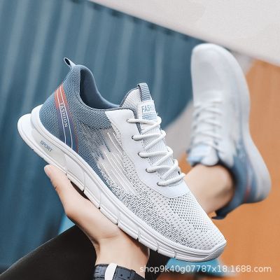 MZY Spring New Mens Flying Weave Student Leisure Sports Mesh Face Mens Comfortable And Lightweight Mesh Red Running Shoes