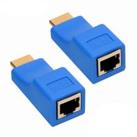 【HOT】 1080P HD 4K RJ45 Ports LAN Network HDMI-compatible Extension Up to 30M HDMI-compatible Extender CAT5e / 6 UTP LAN Extender Cable