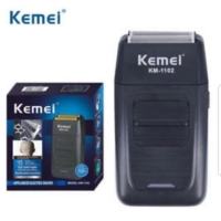 Kemei KM-1102 แบบชาร์จไร้สายเครื่องโกนหนวดสำหรับผู้ชายใบมีดแฝดลูกสูบเครามีดโกนใบหน้าดูแลมัลติฟังก์ชั่ที่แข็งแกร่ง T Rimm bo