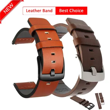 For Coros Pace 2 / Coros Apex 42mm Quick Release Genuine Leather Watch Band  20mm Watch Strap Replacement Bracelet - Grey Wholesale