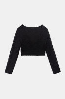 Hamburger Studio Lia Lace longsleeves crop top (CC003)