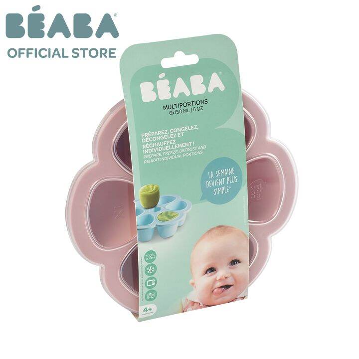 Beaba Silicone multiportions 6 ,150 ml PINK | Beaba Official | Lazada