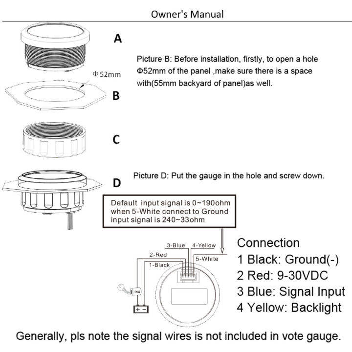 38v-48v-แบตเตอรี่เรือขนาด0-100-จอแสดงภาพ-led-รถยนต์52มม-ระดับการชาร์จบอกสถานะเครื่องวัดความจุของแบตเตอรี่กันน้ำพร้อมสัญญาณเตือนแสงไฟสีแดง