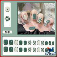 Wisell เล็บปลอม พลอยเทียม 3D พร้อมหินฝังเพชรเทียม และกาว  DIY Nail Kits