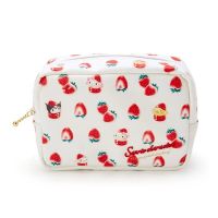 Cartoon Anime Strawberry Makeup Bag Organizer Storage Cute Kawaii Cosmetic Bags Beauty Case Leather Make Up Pouch Toiletry Bag