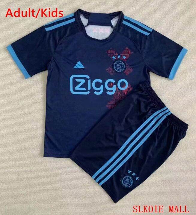 เสื้อเจอร์ซีย์เตะฟุตบอล-ajax-23-24ชุดเจอร์ซี่ฟุตบอลคุณภาพแบบไทยสำหรับเด็กและผู้ใหญ่