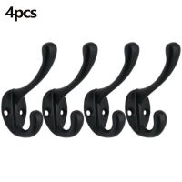 4Pcs Coat Hooks Wall Mounted Cast Antique With Screws Door Hangings Hanging Storage