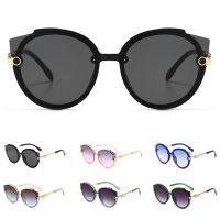 {Paopao glasses} New Vintage Cat Eye Round Sunglasses Women Korean Metal Gradient Sun Glasses Summer Outdoor Goggles Luxury Shades UV400 Eyewear