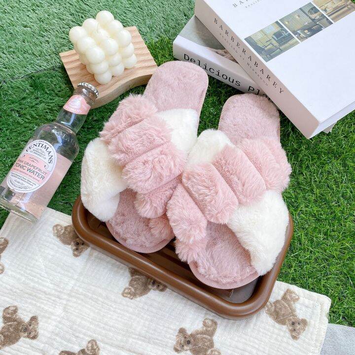 mollis-comfy-pink-slipper-รองเท้าใส่ในบ้าน-รุ่นใส่สบายสีชมพู