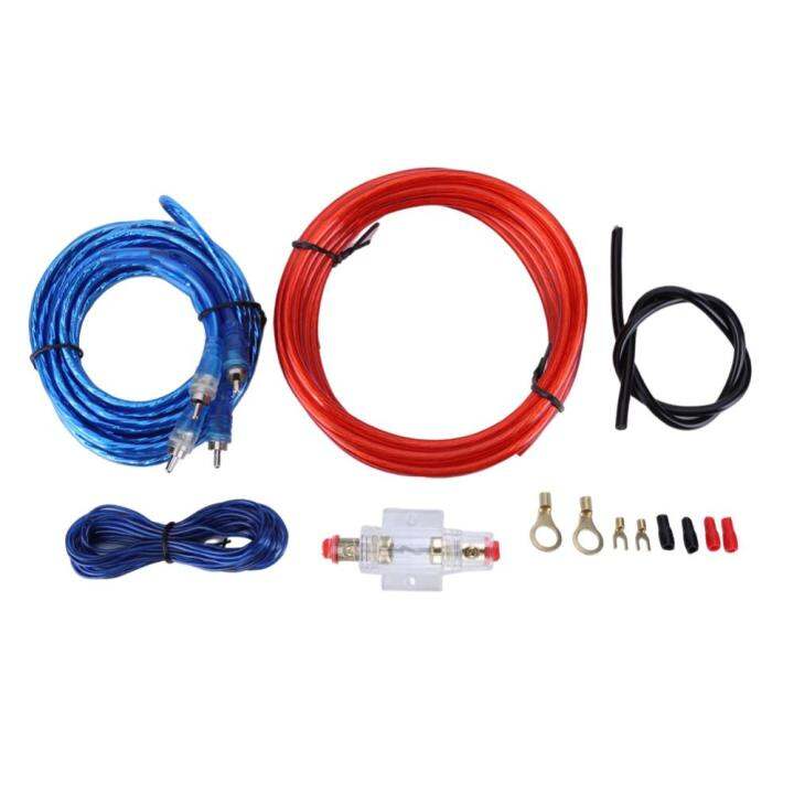 Fuse Holder Power Cable 2000W RCA Power Cable Fuse Kit 60 AMP Car Power ...