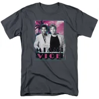 เสื้อยืดผู้ชายดีเลิศมาใหม่เสื้อยืด Miami Vice gotchya สำหรับผู้ชายแฟชั่น hipster