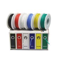 【In-Stock】 GUPURUN 22AWG 36เมตรยางซิลิโคนยืดหยุ่นลวดสายทองแดงชุบดีบุกชุดผสม6สีสายไฟฟ้า DIY