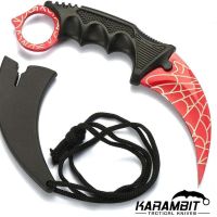 อุปกรณ์เดินป่า iRemax K01 Karambit Knife มีดพก มีดคารัมบิต มีดเดินป่า มีดใบตาย มีดควง (ใบคมและแหลม) สีรุ้ง ไทเทเนียม