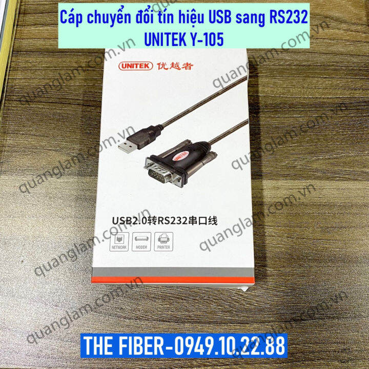 Usb To RS232 Converter Cable Unitek Y105 Lazada Singapore