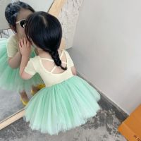 1-5Y Toddler Kids Girls Clothes Cross Back Dance Dress Tulle Tutu Party Wedding Birthday Dresses for Infant Children Clothing  by Hs2023