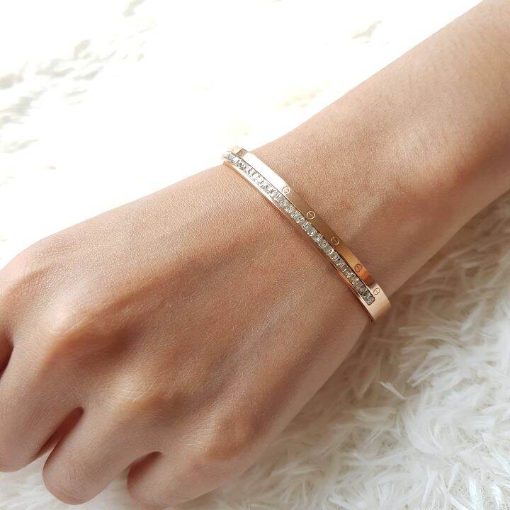 michael kors rose gold bangle bracelet