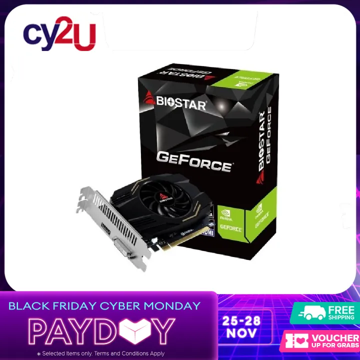 Biostar GT1030 4GB DDR4 VN1034TB46 64bit Gaming Graphic Card Lazada