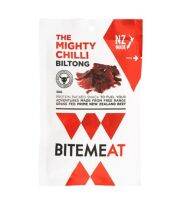 Biltong Bite Meat The Mighty Chili (New Zealand Product) 50g. บิลตง ไบท์ มีท เดอะไมตี้ชิลลี่ ขนม เนื้อวัวอบแห้ง รสพริก (นำเข้าจากประเทศนิวซีแลนด์) 50กรัม