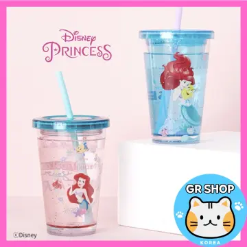 Disney Store The Little Mermaid Ariel Tumbler with Straw Cup Plastic With  Water