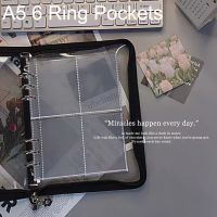 10 Sheets A5 6 Ring Photocards Clear Binder Pages 4 2 Pockets Kpop Photo Polaroid Cards Postcard Album Plastic Protector Sleeves Card Holders