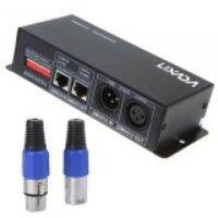 [COD](ฟรีค่าจัดส่ง) Lixada DC 12V-24V ตัวควบคุมเครื่องถอดรหัส DMX แบบ3ช่องสัญญาณสำหรับไฟเส้น LED RGB-สากล