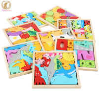 Toyzone Store Baby Wooden Puzzle Toys Creative Animal Fruit Jigsaw Puzzle Game Preschool Educational Toys For Children